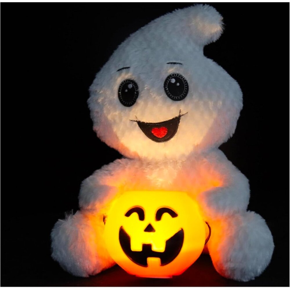 Lofytain Ghost Plush with Pumpkin Lamp